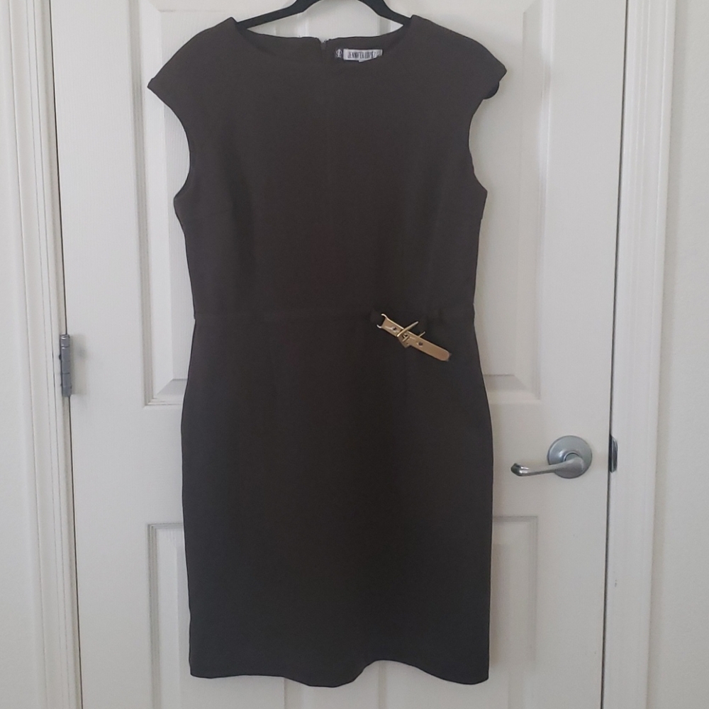 Jennifer Lopez Dress with Gold Belt Accent